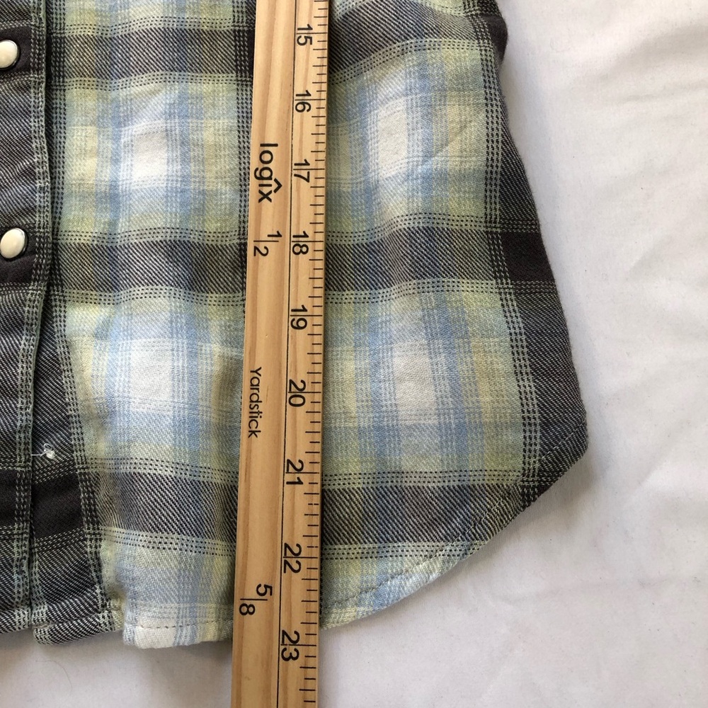 Ralph Lauren denim & supply pearl snap sawtooth cotton womens button up M rodeo - Picture 8 of 13